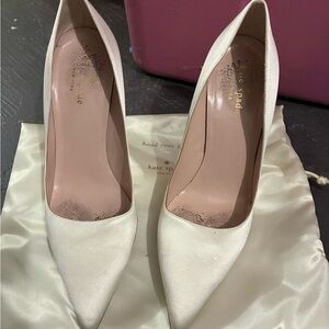 Kate Spade Ivory Satin Heels